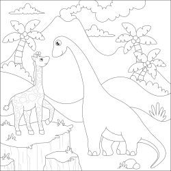 Dinosaur coloring book Dinosaur coloring book