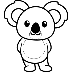Koala coloring page