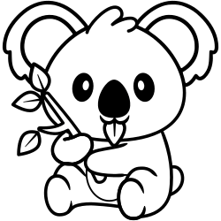 Koala likes eating leaves