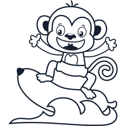 Monkey coloring