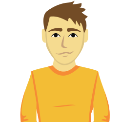 man drawing