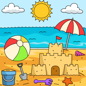 summer coloring pages