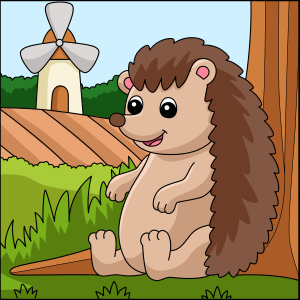 hedgehog coloring pages